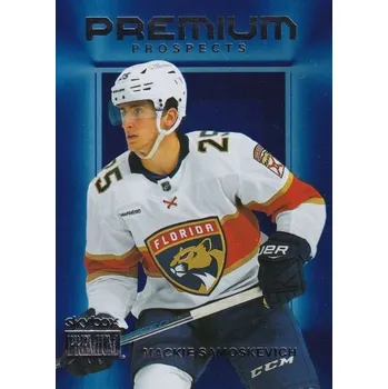 Sběratelská karetní hra insert RC karta MACKIE SAMOSKEVICH 23-24 Metal Universe Skybox Premium Prospects číslo PP-36