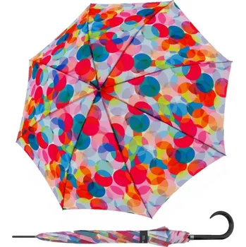 Deštník Doppler Modern Art Long AC Bubblegum - holový vystřelovací deštník