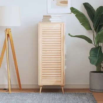 Interiérové dveře ZBXL Nábytková dvířka lamelový design 99,3 x 39,4 cm borovice