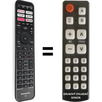 Panasonic RC700E náhradní dálkový ovladač pro seniory