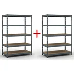 Policový regál 1+1 ZDARMA, 1786x1200x600 mm, nosnost 280kg