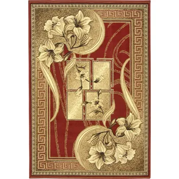 Koberec Makro Abra Kusový koberec GOLD 365/22 červený Rozměr: 100x200 cm