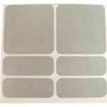 samolepky reflexní ShamanRacing set 6ks stříbrné