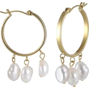 Náušnice Free Style Perlové náušnice z chirurgické oceli ESS722GD