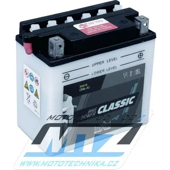 Motobaterie Baterie (akumulátor motocyklový) YB9L-A2 (12V-9Ah) B-YB9LA2