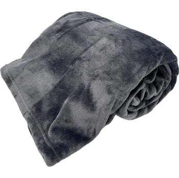 deka Home Elements Mikroflanelová deka, matná šedá Home Elements