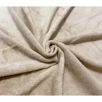 Prostěradlo Aaryans Mikroplyšové prostěradlo ROYAL béžová VELIKOSTI PROSTĚRADLA: 180x200+30cm