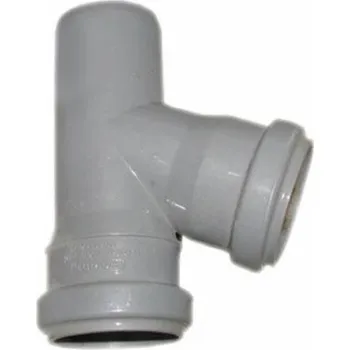 Kanalizační potrubí Vnitřní drenážní T-kus Wavin, O 40 / 50 mm, 67°