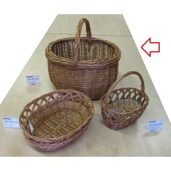 Odpadkový koš Koš ov.32x28x32cm SELSKÝ stř. proutěný