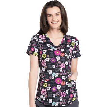 Dámská halenka Zdravotnická dámská halena Cherokee s dentálním vzorem CK637 PLSM Velikost: XL