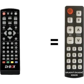 Dálkový ovladač DI-BOX V3 náhradní dálkový ovladač pro seniory