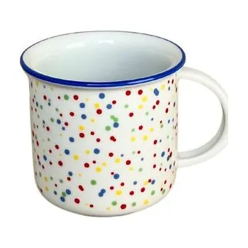 Hrnek 250ml TINA - PUNTÍČKY modré, čes.porcelán