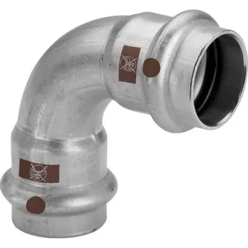 Viega TEMPONOX 1716 oblouk 90°, 28mm, lisovací, topení/vzduch, nerez ocel