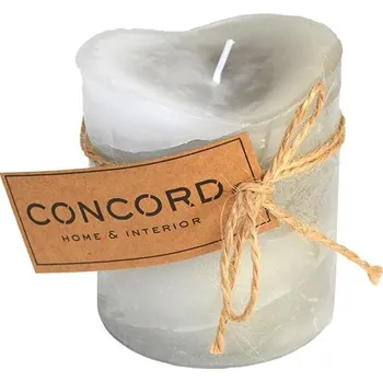 Svíčka Svíčka Concord, Vanja, 7 x 7 cm, šedá