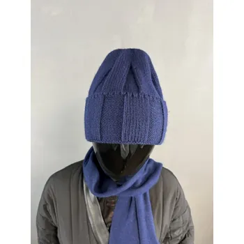 Rukavice Čepice Yera sbč2033 tmavě modrá s kašmírem