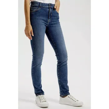 Dámské džíny Dámské rifle Cross Jeans Anya High Waist P 532-006 Mid Blue Velikost: W32, Délka: L32