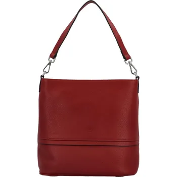Kabelka Dámská kožená kabelka na rameno červená - Katana Bonasta červená