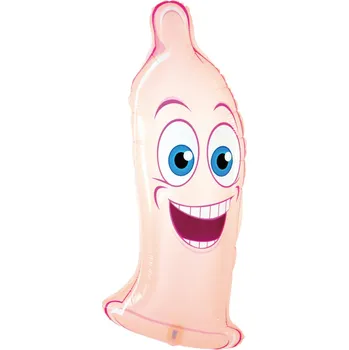 Balónek Party Pal Balonek fóliový Kondom, 98 cm