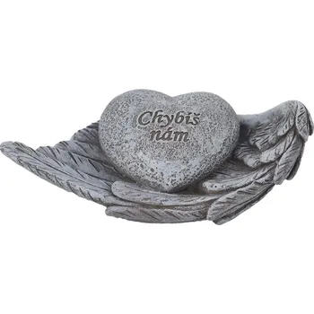 Smuteční dekorace Morex X5233 dekorace na hrob chybíš nám šedá