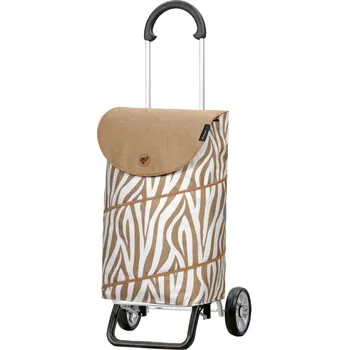 Nákupní taška Nákupní taška na kolečkách Andersen Scala Shopper Plus Tyra zebra