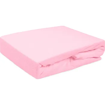 Prostěradlo FROTÉ PROSTĚRADLO 005/110 120X200 CM SVĚTLERŮŽOVÁ