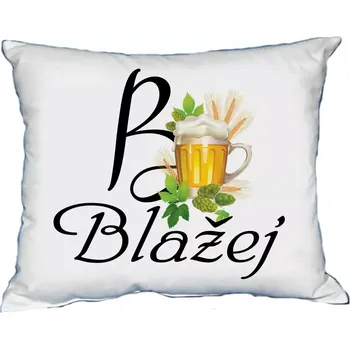 Dekorativní polštářek Polštář s pánským jménem BLAŽEJ Světle zelený (polštářek pánské jméno )