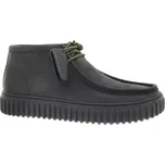 CLARKS Pánský černý kožený kotník 26178264-BLACK-267 Velikost 43