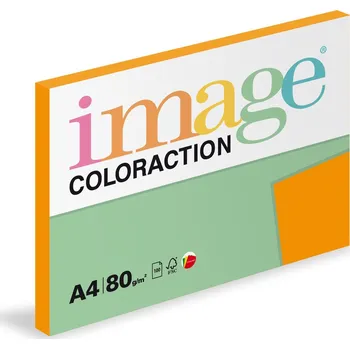 Barevný papír Papír barevný A4 80 g Coloraction NeoOr Acapulco reflexní oranžová 100 ks