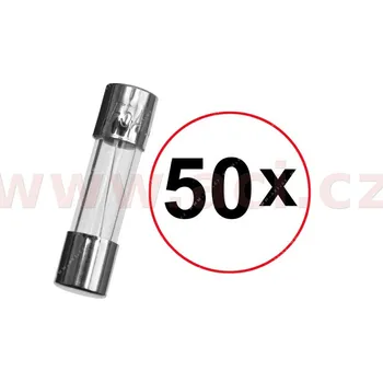 pojistka skleněná 5x20 5A (sada 50ks) 2051010