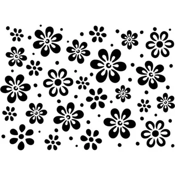 Šablona Květinky, 15 x 20 cm, plast