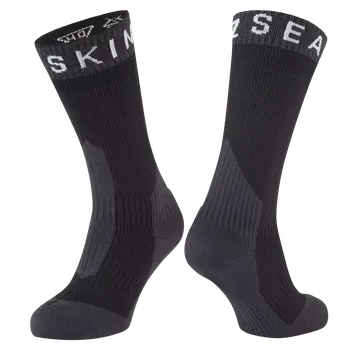 Pánské termoprádlo Voděodolné ponožky Sealskinz Stanfield Black Grey White