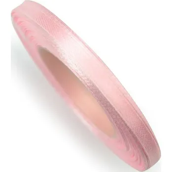 Stuha Stuha saténová 6mm, růžová, 32m