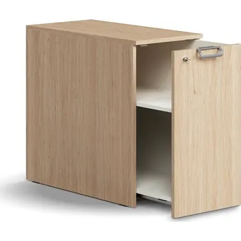 Policová skříň Výsuvná skříňka QBUS, pravá, s úchytkou, 740x400x800 mm, dub