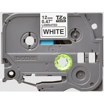 Tiskárna štítků TZE-231 - kazeta s páskou - bílá/černá, 12 mm, 8 m