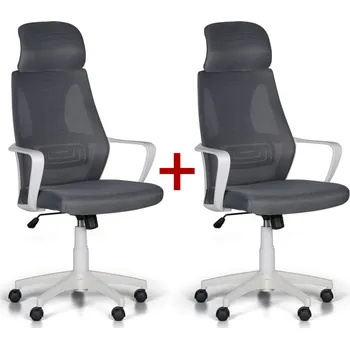 Kancelářská židle FRESH 1+1 ZDARMA šedá