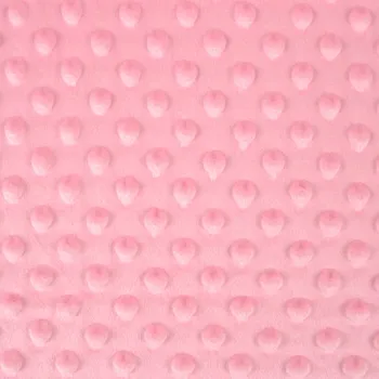 Látka minky light 220g světle růžová