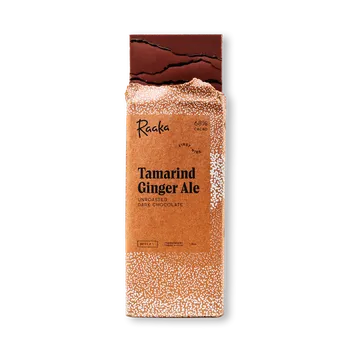 Čokoláda 68 % hořká čokoláda s tamarindem a zázvorovým pivem Raaka 50 g
