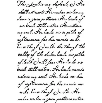 Šablona Písmo, 20 x 15 cm, plast