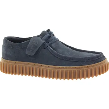 Pánské polobotky CLARKS Pánské tm. modré kožené polobotky 26179708-NAVY-247 Velikost 41