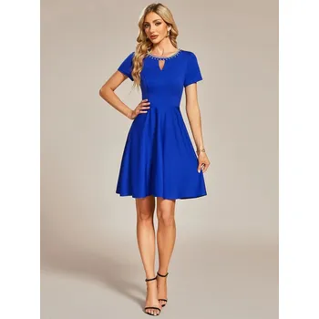 Dámské šaty Ever Pretty šaty do tanečních 1792 modré Velikost: XXXL / 46 / 14 / 18