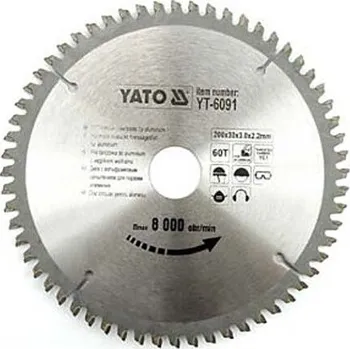 Pilový kotouč Yato YT-6093 210 x 30 x 2,2 mm 72 zubů