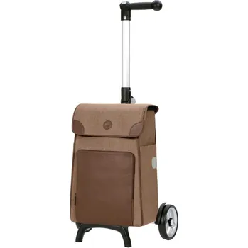 Nákupní taška Nákupní taška na kolečkách Andersen Unus Shopper Fun Elik hnědá