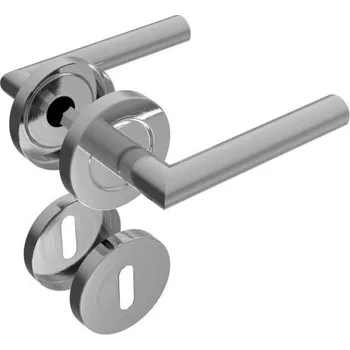 Dveřní kování UMAKOV Klika se štítkem NEREZ AISI 201, K320 BB