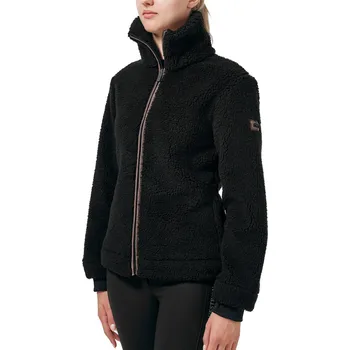 Dámská větrovka EQUESTRIAN STOCKHOLM Bunda fleecová Teddy Mocha Equestrian Stockholm, dámská, black/mocha brown L