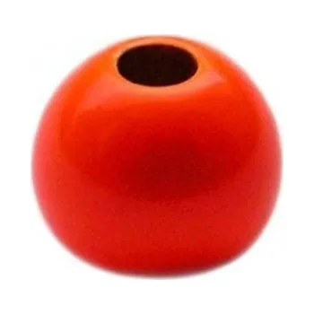 Hends Brass Beads - Mosazná hlavička fluo oranžová 3,8 mm, 20 ks