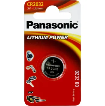 12x1 Panasonic CR 2032 Lithium Power