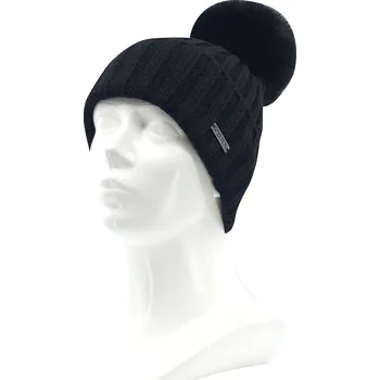 Čepice VOXX Čepice dámská pletená KORANDA s viskózou ČERNÁ uni 121067