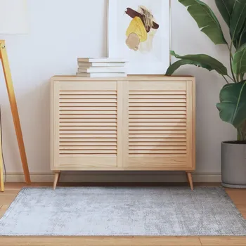 Interiérové dveře ZBXL Nábytková dvířka lamelový design 2 ks 61,5 x 49,4 cm borovice