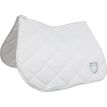 EQUESTRO Dečka podsedlová GP Multilogo Equestro, všestranná, white/white/ballerina PONY
