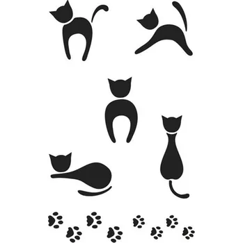 Šablona Kočky, 20 x 30 cm, plast